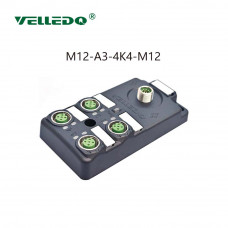 Распределительная коробка VELLEDQ M12-A3-4K5N-M12