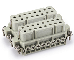 Контактная вставка промышленного разъема Velledq HA-016-F(17-32)