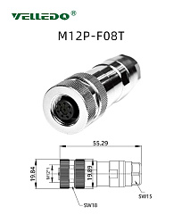 Соединитель клеммный VELLEDQ M12P-F08T