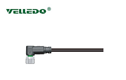 Соединитель кабельный VELLEDQ M8-F04S-5.0PVC/BK