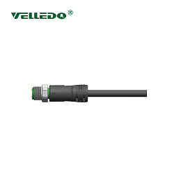 Соединитель кабельный VELLEDQ M12-M05T-10.0PVC/BK