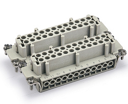 Контактная вставка промышленного разъема Velledq HE-024-F(25-48)